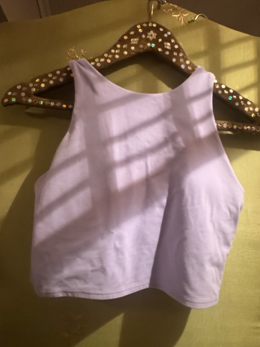 Athleta Lavender High-Neck Crop Tank